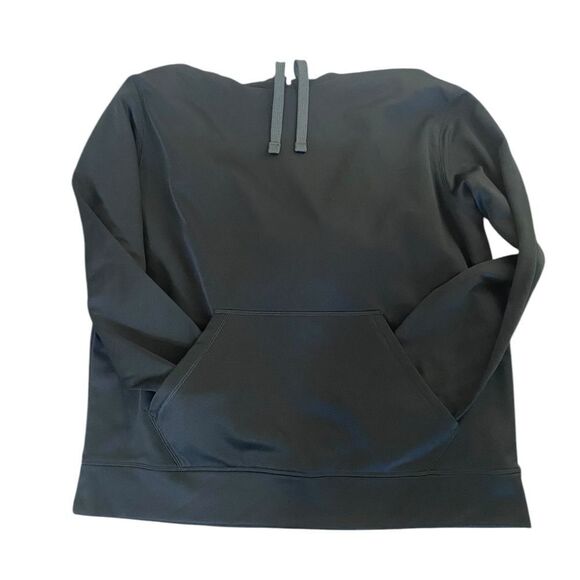 Chapion XL Duo Dry Hoodie Sweatshirt black long sleeve pullover hand pocket - Picture 3 of 4